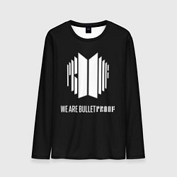 Мужской лонгслив BTS WE ARE BULLETPROOF БТС - мы пуленепробиваемые