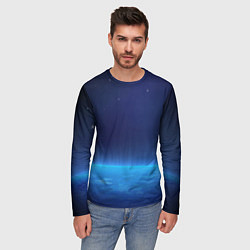 Лонгслив мужской Планета вид из космоса, цвет: 3D-принт — фото 2