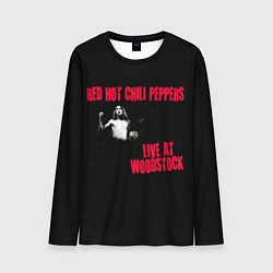 Лонгслив мужской Live at Woodstock - Red Hot Chili Peppers, цвет: 3D-принт