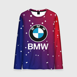 Лонгслив мужской BMW Градиент Краска, цвет: 3D-принт