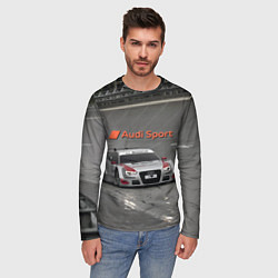 Лонгслив мужской Audi Sport Racing Team Short Track Car Racing Авто, цвет: 3D-принт — фото 2
