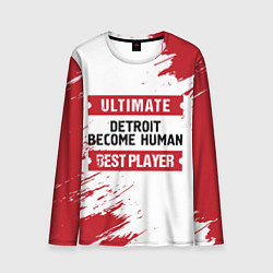 Лонгслив мужской Detroit Become Human: красные таблички Best Player, цвет: 3D-принт