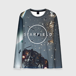 Мужской лонгслив Космический бой в Starfield