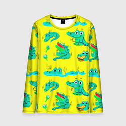 Мужской лонгслив GREEN CROCODILES