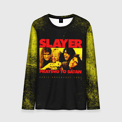 Лонгслив мужской Praying To Satan - Slayer, цвет: 3D-принт