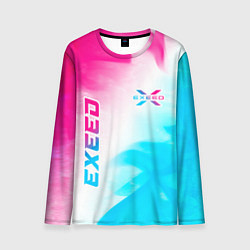 Лонгслив мужской Exeed Neon Gradient, цвет: 3D-принт