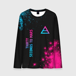 Мужской лонгслив Thirty Seconds to Mars Neon Gradient