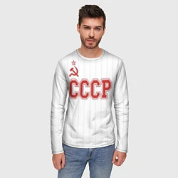 Лонгслив мужской СССР - Союз Советских Социалистических Республик, цвет: 3D-принт — фото 2