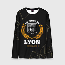 Мужской лонгслив Лого Lyon и надпись legendary football club на тем