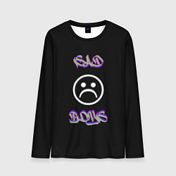 Лонгслив мужской Sad boys лого, цвет: 3D-принт