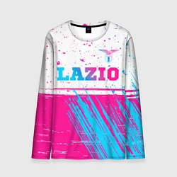 Лонгслив мужской Lazio neon gradient style: символ сверху, цвет: 3D-принт