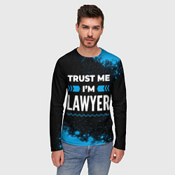 Лонгслив мужской Trust me Im lawyer dark, цвет: 3D-принт — фото 2
