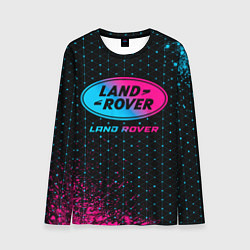 Мужской лонгслив Land Rover - neon gradient