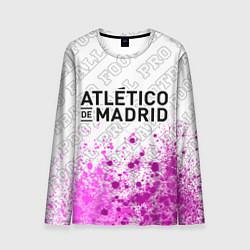 Лонгслив мужской Atletico Madrid pro football: символ сверху, цвет: 3D-принт