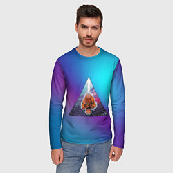 Лонгслив мужской Утконосий Дзен 3D, цвет: 3D-принт — фото 2