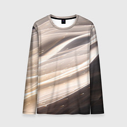 Лонгслив мужской Абстрактные волны и огни бесконечности, цвет: 3D-принт
