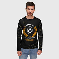 Лонгслив мужской Лого Galatasaray и надпись legendary football club, цвет: 3D-принт — фото 2
