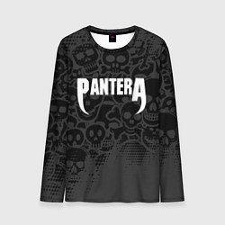 Лонгслив мужской Pantera метал - черепа, цвет: 3D-принт