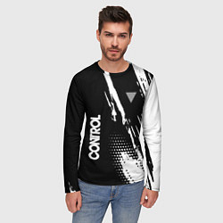 Лонгслив мужской Control Logo, цвет: 3D-принт — фото 2