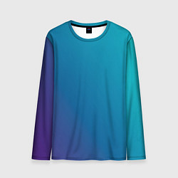Мужской лонгслив Градиент - морская глубина