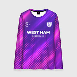 Мужской лонгслив West Ham legendary sport grunge