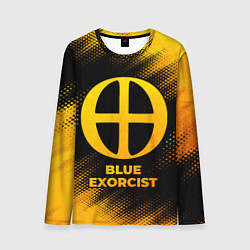 Лонгслив мужской Blue Exorcist - gold gradient, цвет: 3D-принт