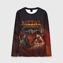 Мужской лонгслив Полудемон Metal Hellsinger