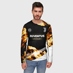 Лонгслив мужской Juventus legendary sport fire, цвет: 3D-принт — фото 2