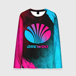 Лонгслив мужской Daewoo - neon gradient, цвет: 3D-принт