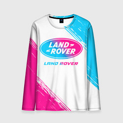 Мужской лонгслив Land Rover neon gradient style