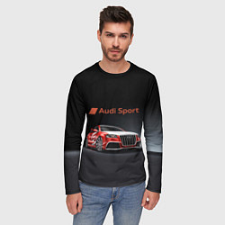 Лонгслив мужской Audi sport - racing team, цвет: 3D-принт — фото 2