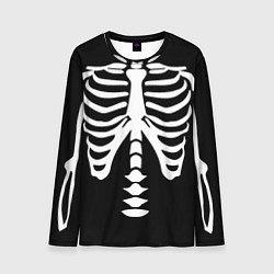 Лонгслив мужской Скелет костюм верх, цвет: 3D-принт