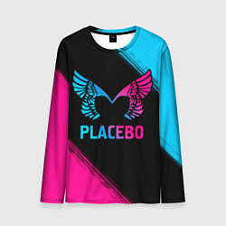 Лонгслив мужской Placebo - neon gradient, цвет: 3D-принт
