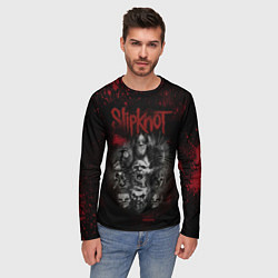 Лонгслив мужской Slipknot dark red, цвет: 3D-принт — фото 2