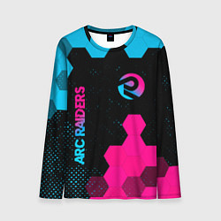 Мужской лонгслив ARC Raiders - neon gradient: надпись, символ