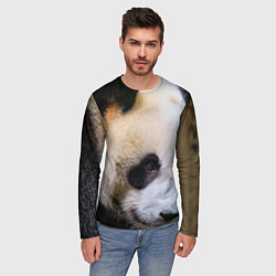 Лонгслив мужской Загадочная панда, цвет: 3D-принт — фото 2