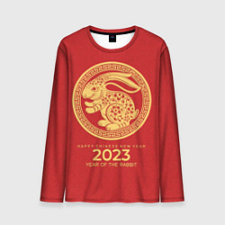 Мужской лонгслив Happy chinese New Year - 2023 year of the rabbit