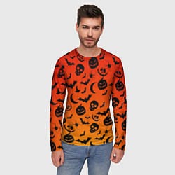 Лонгслив мужской НАСТРОЕНИЕ Halloween, цвет: 3D-принт — фото 2