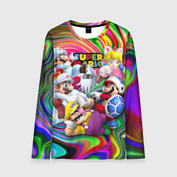 Лонгслив мужской Super Mario - Gaming aesthetics - Collage, цвет: 3D-принт
