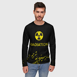 Лонгслив мужской Radiation - радиационная опасность, цвет: 3D-принт — фото 2
