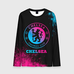 Лонгслив мужской Chelsea - neon gradient, цвет: 3D-принт