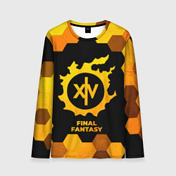 Мужской лонгслив Final Fantasy - gold gradient