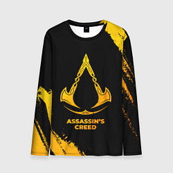 Лонгслив мужской Assassins Creed - gold gradient, цвет: 3D-принт