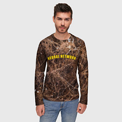 Лонгслив мужской Нейронные связи мозга, цвет: 3D-принт — фото 2