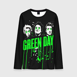 Лонгслив мужской Green day paint, цвет: 3D-принт