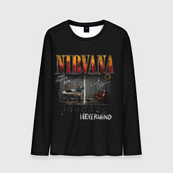 Лонгслив мужской Nirvana heart shaped box, цвет: 3D-принт