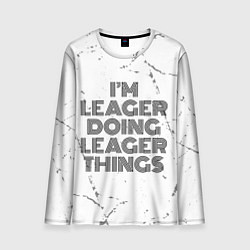 Лонгслив мужской Im doing leager things: на светлом, цвет: 3D-принт