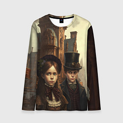 Мужской лонгслив Victorian boy and girl