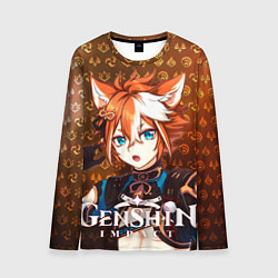 Лонгслив мужской Горо элементали, цвет: 3D-принт