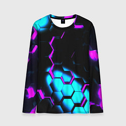 Мужской лонгслив Неоновая броня fortnite